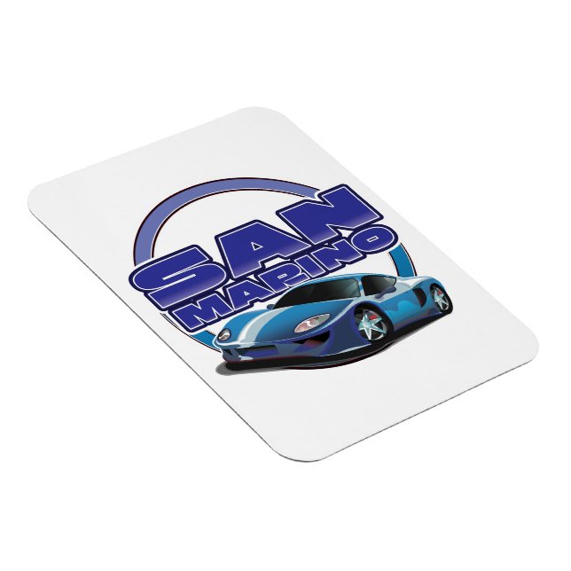 san marino Sports car Magnet (Right Side)
