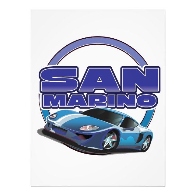 san marino Sports car Photo Print (Front)