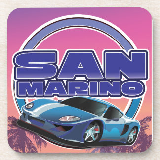 San Marino Sports travel poster Coaster
