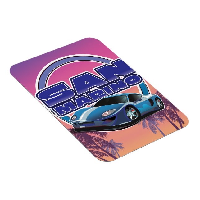 San Marino Sports travel poster Magnet (Right Side)