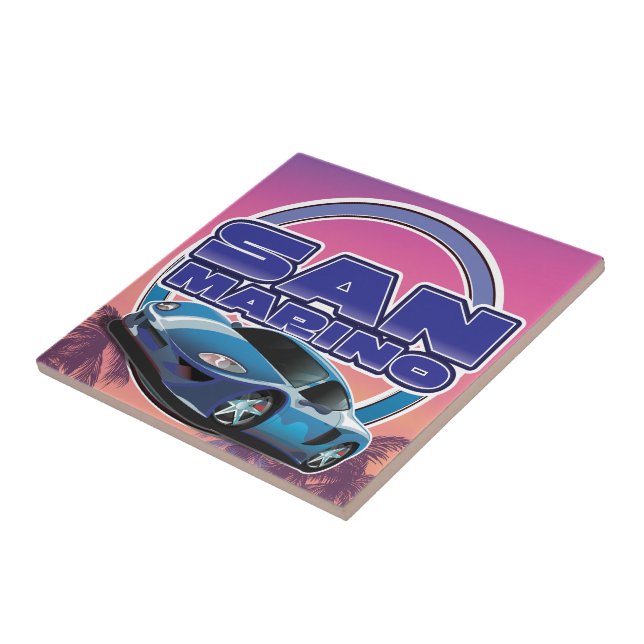 San Marino Sports travel poster Tile (Side)