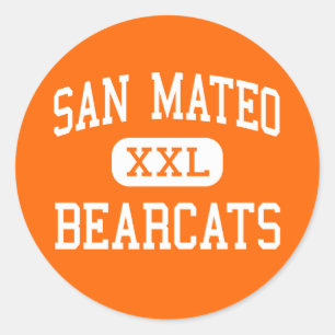 San Mateo - Bearcats - High - San Mateo California Classic Round Sticker