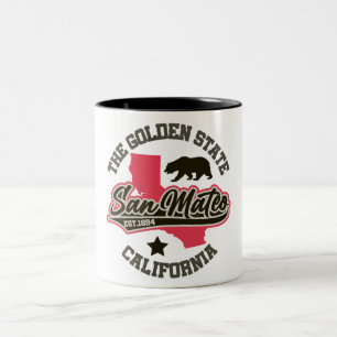 San Mateo,California Two-Tone Coffee Mug