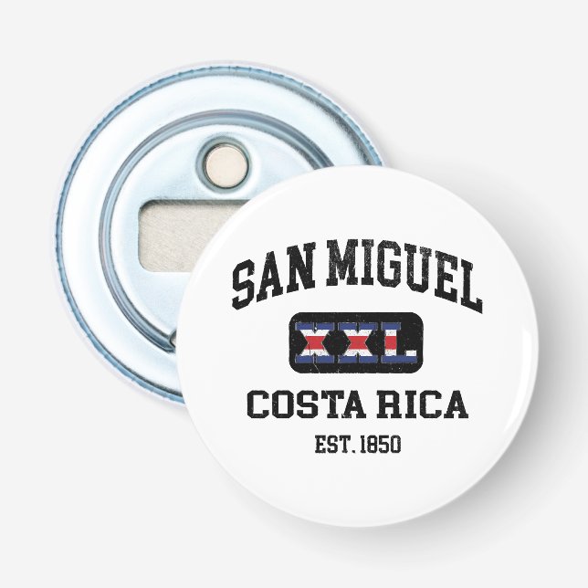 San Miguel, Costa Rica - XXL Athletic Bottle Opener (Front)