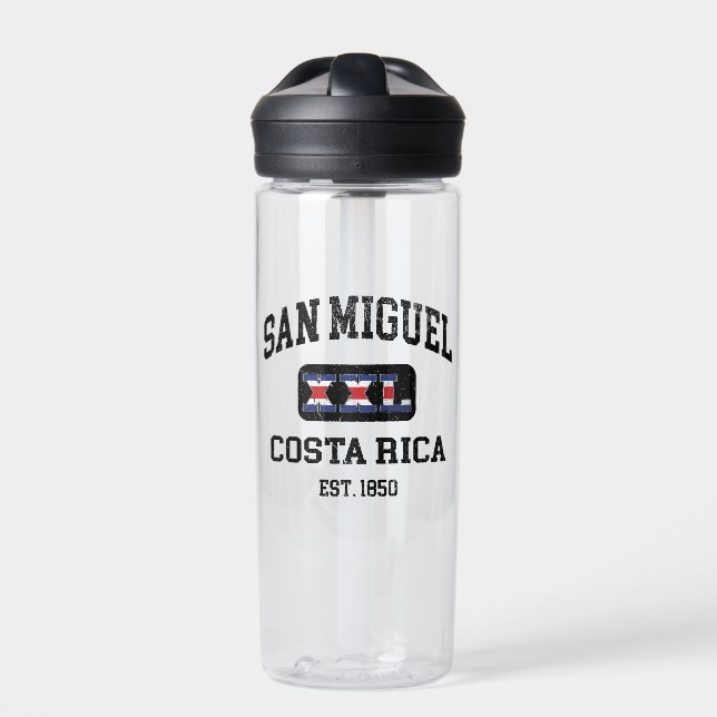 San Miguel, Costa Rica - XXL Athletic Water Bottle (Front)