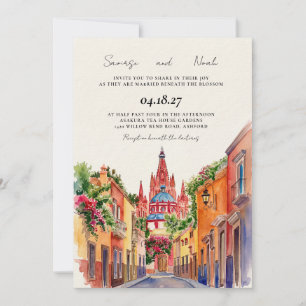 San Miguel de Allende Bougainvillea Invitation