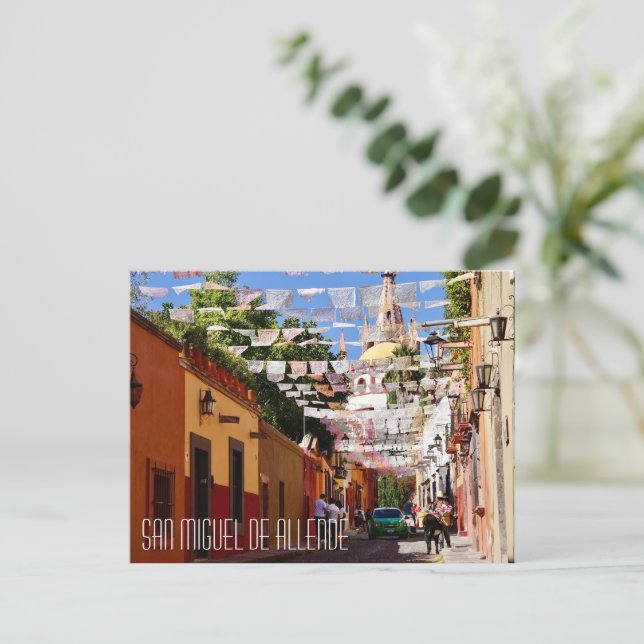 San Miguel de Allende Mexico Postcard (Standing Front)