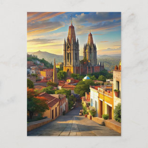 San Miguel de Allende Mexico Street Postcard
