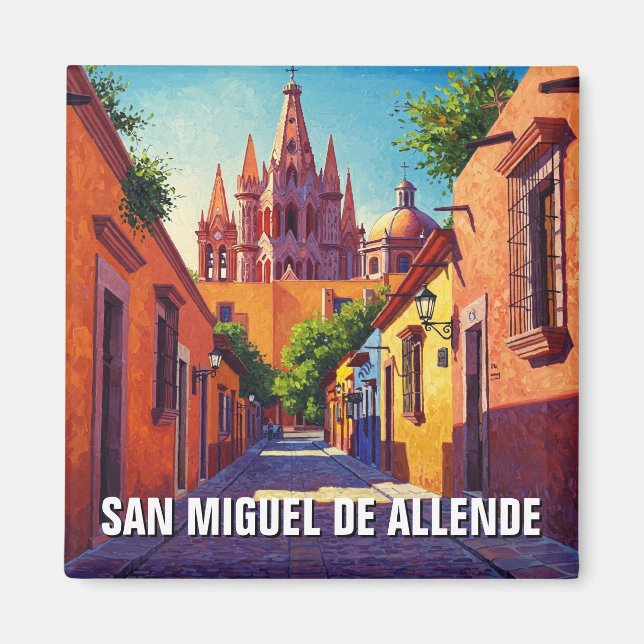 San Miguel de Allende Mexico Travel Magnet (Front)