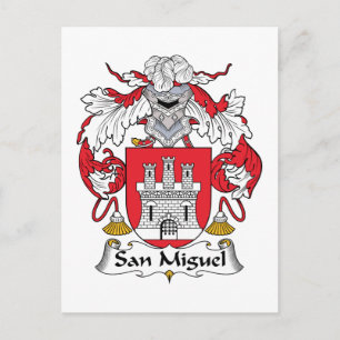 San Miguel Family Crest Postcard