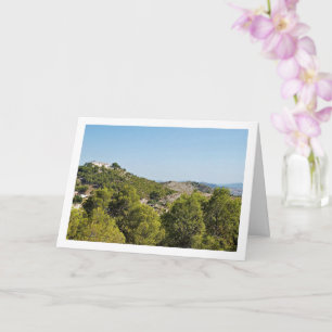 San Miguel Monastery above Lliria Town, Valencia Card