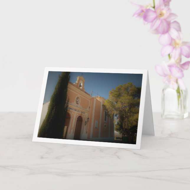 San Miguel Monastery in Lliria Town, Valencia Card (Orchid)