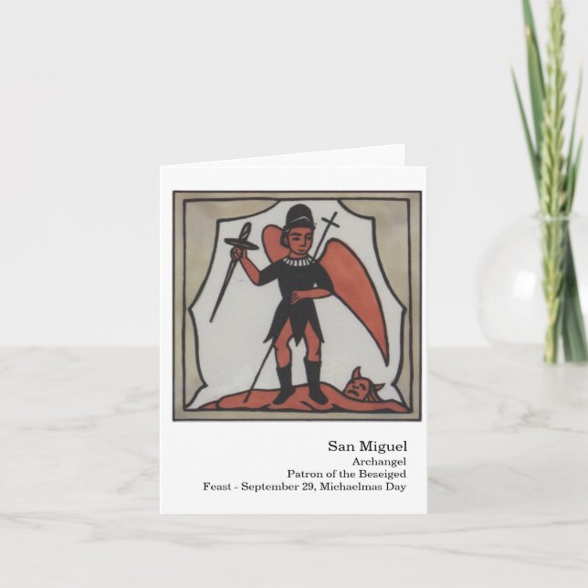 San Miguel Santo Card (Front)