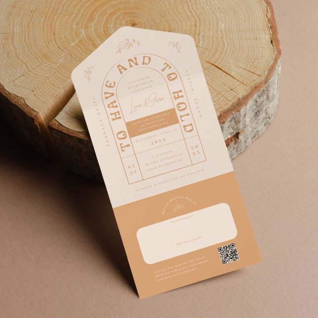 San Miguel Wedding Invitation with RSVP Card (Creator Uploaded)