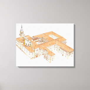 San Millan de la Cogolla Monastery. La Rioja Canvas Print