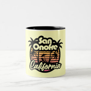 San Onofre Beach,California Two-Tone Coffee Mug