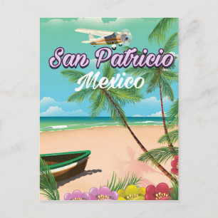 San Patricio Mexico travel poster Postcard