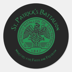 San Patricios Saint Patrick Battalion Classic Round Sticker