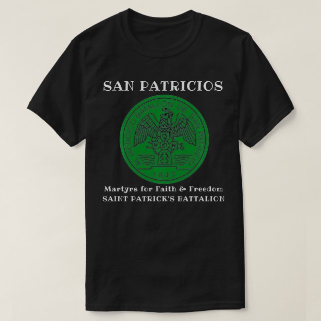 San Patricios Saint Patricks Battalion  T-Shirt (Design Front)