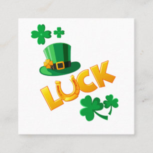 SAN PATRICKS DAY SQUARE BUSINESS CARD
