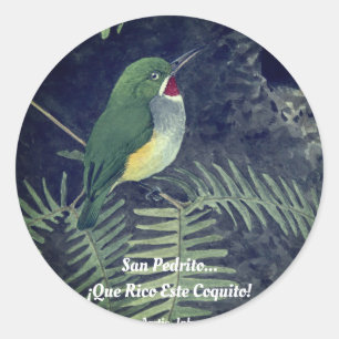 San Pedrito... ¡Que Rico Este Coquito!     Classic Round Sticker