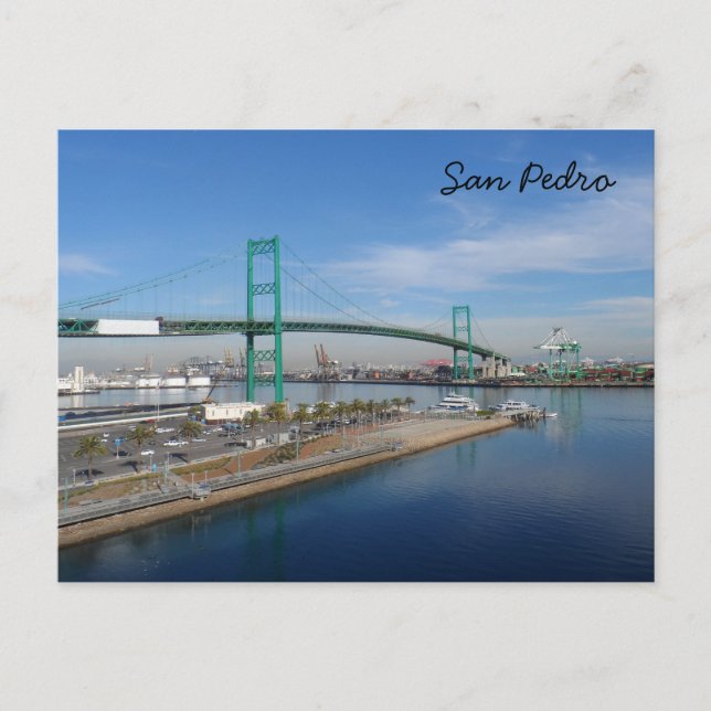 San Pedro, California Postcard (Front)