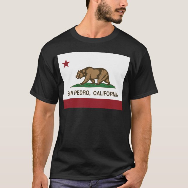 san pedro california state flag T-Shirt (Front)