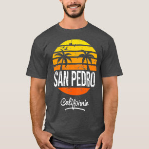 San Pedro California Vintage Retro Beach Style T-Shirt