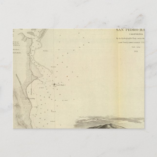 San Pedro Harbour, Calif Postcard (Front)