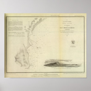 San Pedro Harbour, Calif Poster