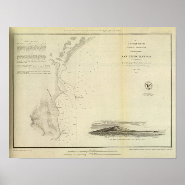 San Pedro Harbour, Calif Poster (Front)