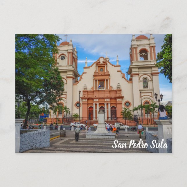 San Pedro Sula, Honduras Parque Central Postcard (Front)