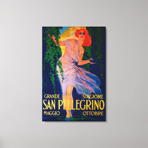 San Pellegrino Vintage PosterEurope Canvas Print