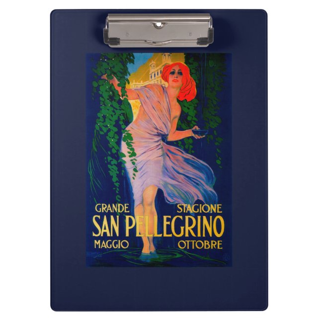 San Pellegrino Vintage PosterEurope Clipboard (Front)