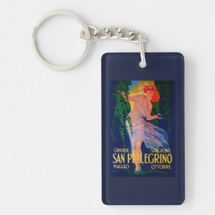 San Pellegrino Vintage PosterEurope Key Ring
