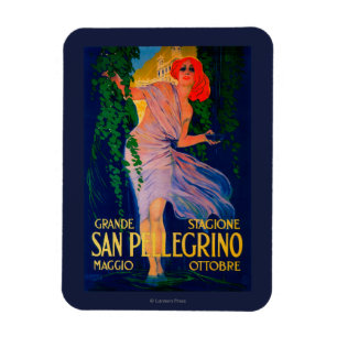 San Pellegrino Vintage PosterEurope Magnet