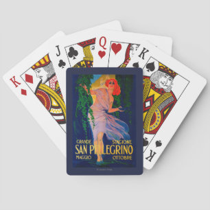 San Pellegrino Vintage PosterEurope Playing Cards