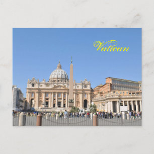San Pietro square in Vatican, Rome, Italy Postcard