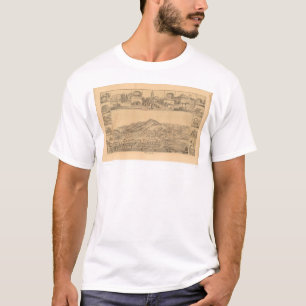 San Rafael, CA. Panoramic Map (1576A) T-Shirt