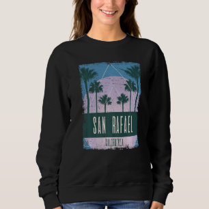 San Rafael California CA Vintage Vaporwave Retro 8 Sweatshirt
