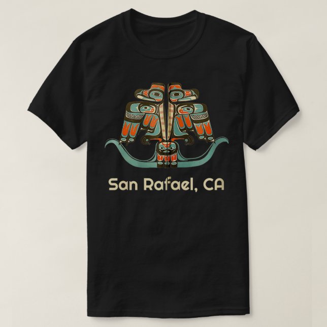 San Rafael California Thunderbird NW Native Americ T-Shirt (Design Front)