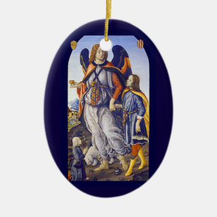 San Rafael Saint Raphael Ceramic Tree Decoration