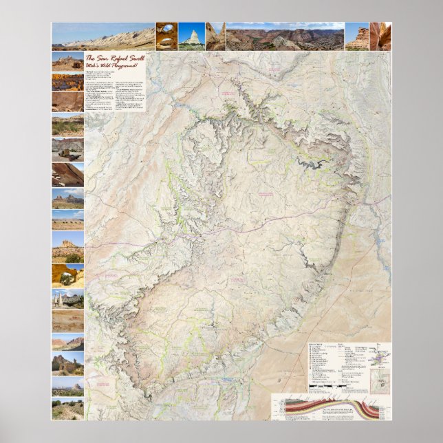 San Rafael Swell: Utah's Backcountry Playground Po Poster (Front)
