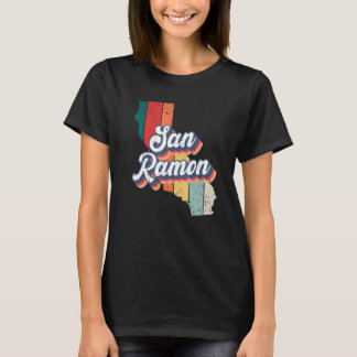 San Ramon City Retro Vintage Hometown California T-Shirt