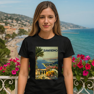 San Remo, Italy Vintage Travel Tourism T-Shirt