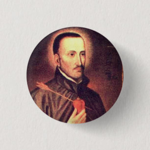 San Roque González de Santa Cruz Keychain 3 Cm Round Badge