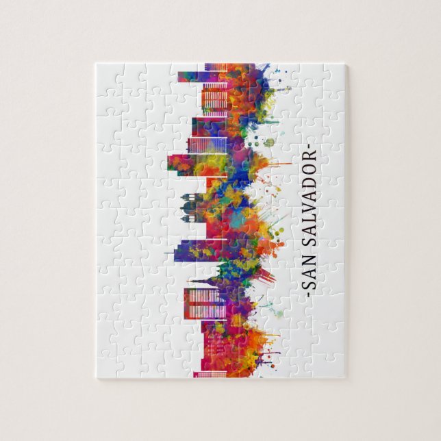 San Salvador El Salvador Skyline Jigsaw Puzzle (Vertical)