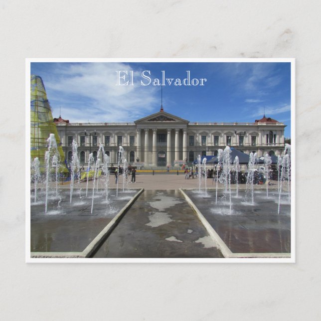san salvador national palace postcard (Front)