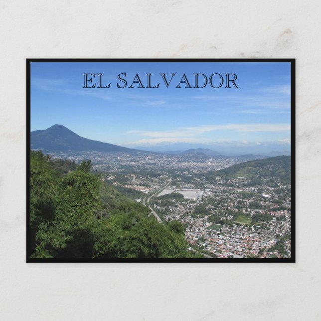 san salvador views postcard (Front)