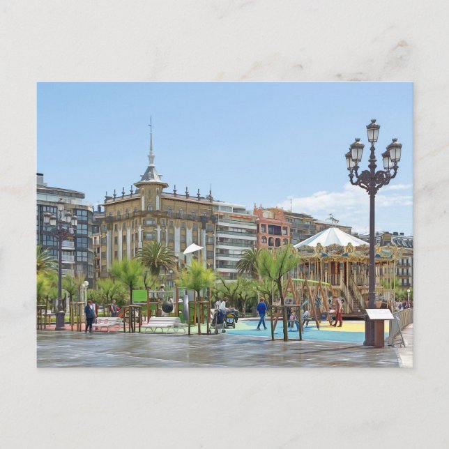San Sebastian. #4.  Postcard (Front)